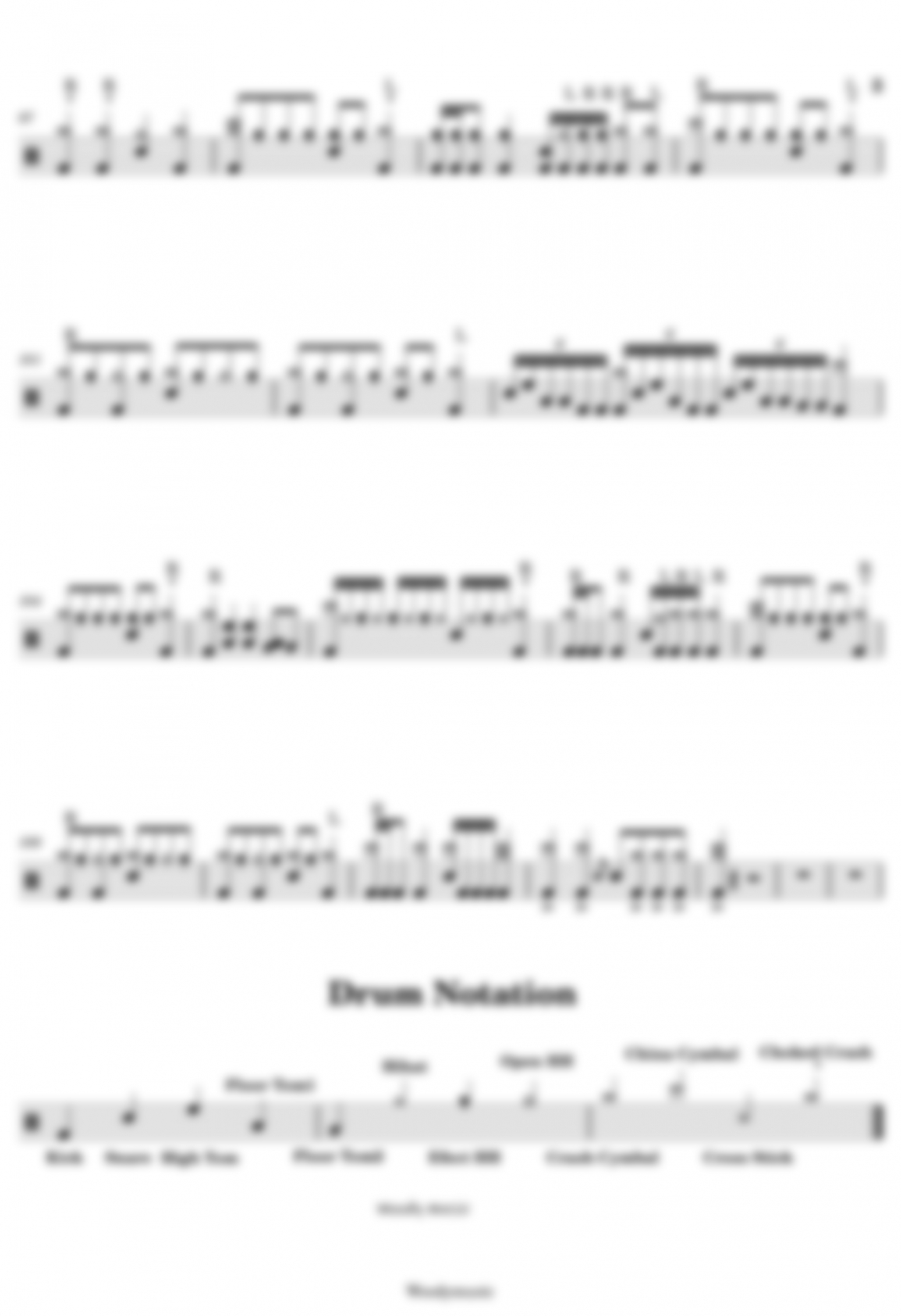 Matt McGuire - Alone - Marshmello (★★★★★) DRUM SHEET - Drum tutorial