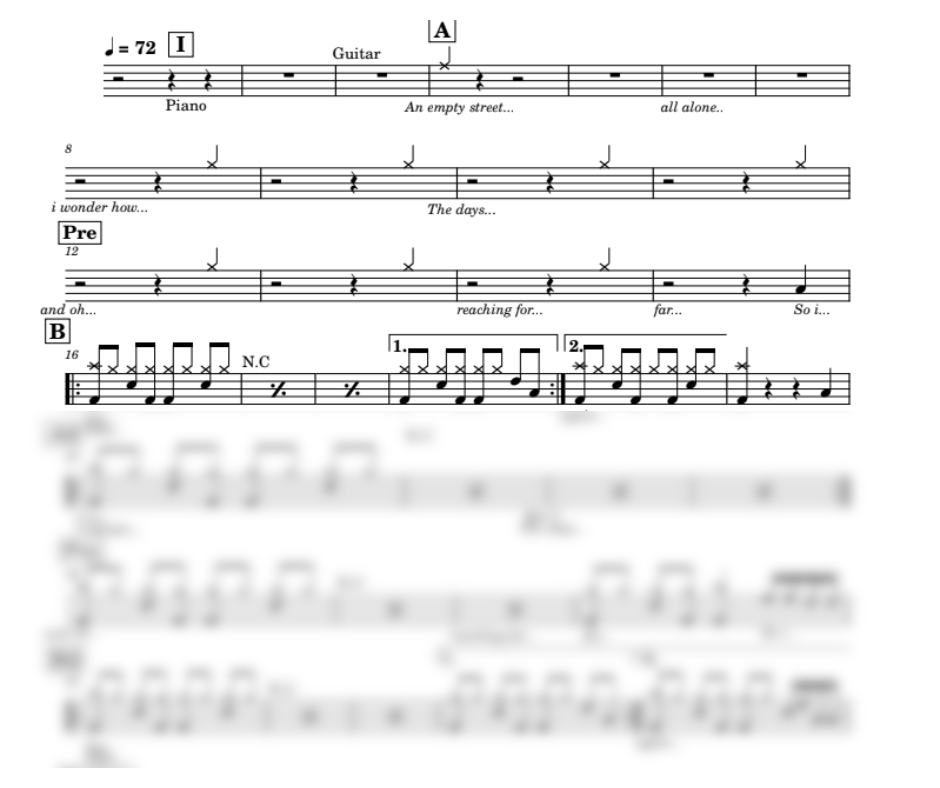 My Love - Westlife (★☆☆☆☆) DRUMSHEET - DRUMLESSON (TRẦN TÍN)