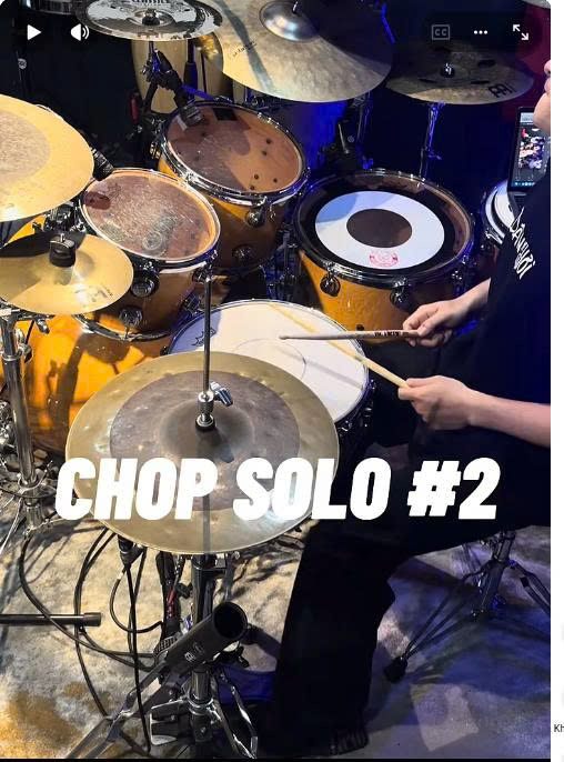 Chop solo 2. Bài tập solo trống phần 2