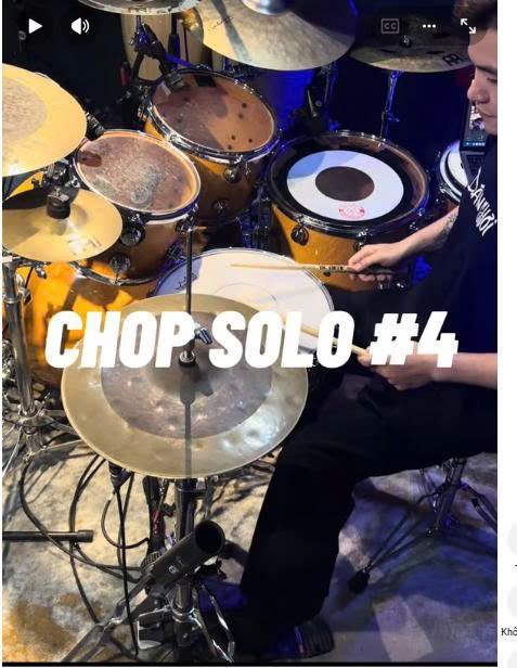 Bài tập solo trống phần 4. Chop solo 4